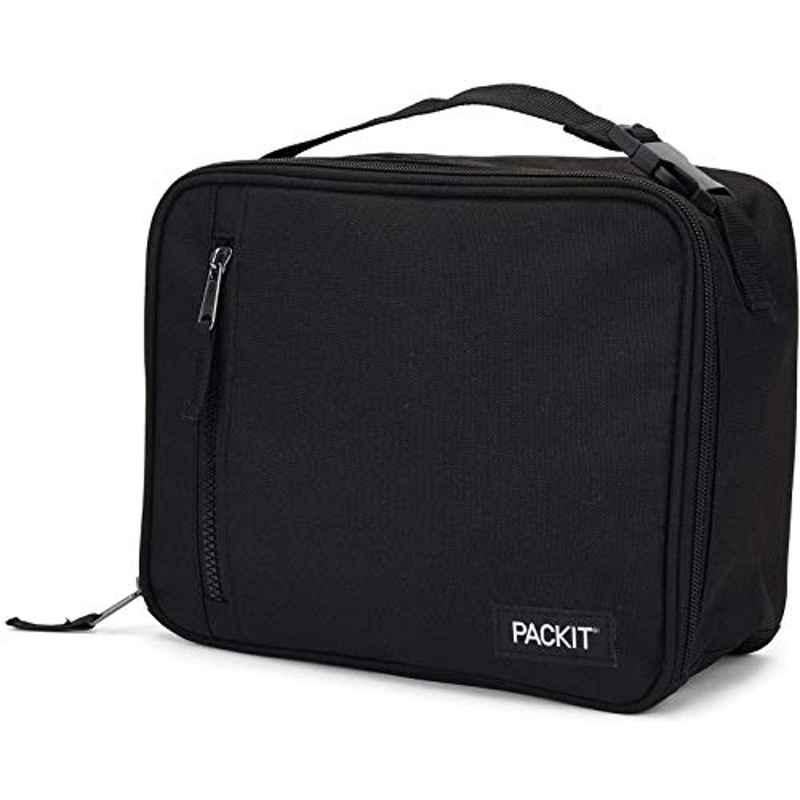 Packit 340ml Fabric Black Freezable Classic Lunch Box, PKT-CB-BLA