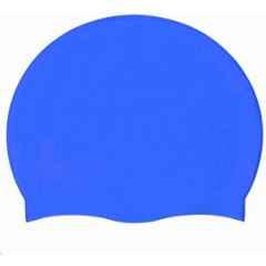 Matrica Silicone Blue Wrinkle Free Swimming Cap for Men, Women, Boys, Girls & Senior, Size: Free