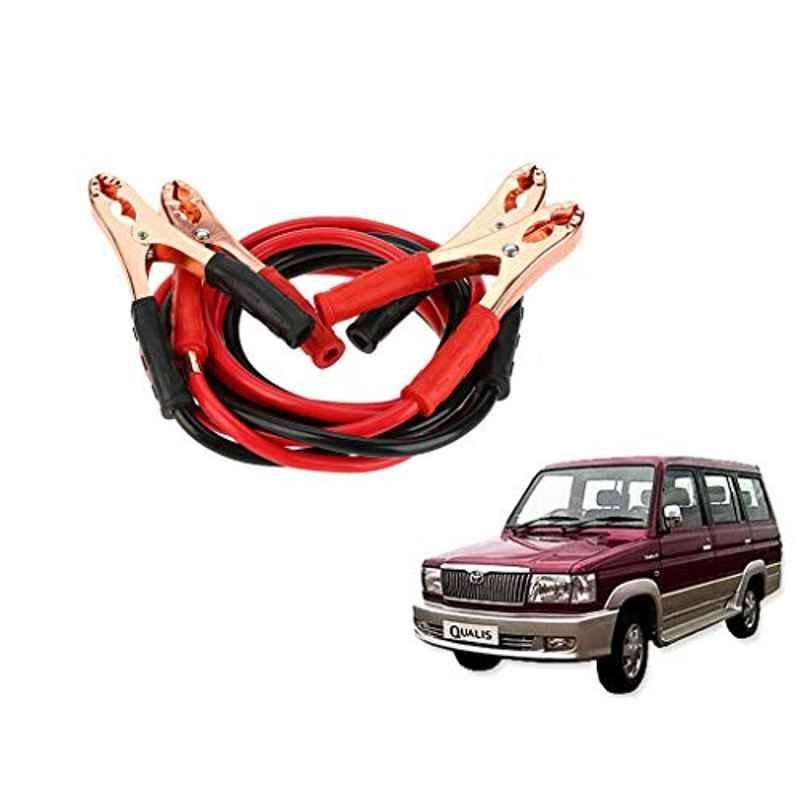 Kozdiko 7.5ft Copper Core Red & Black Heavy Duty Car Battery Booster Cable for Toyota Qualis