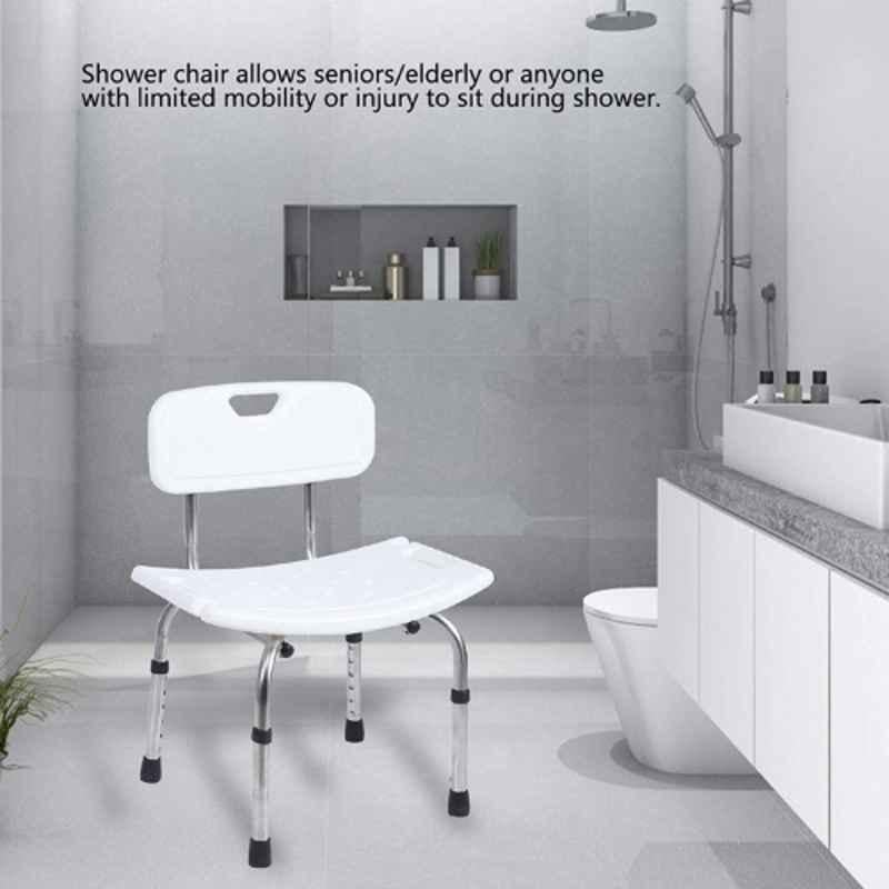 Buy Fidelis Healthcare Aluminium White Adjustable Shower Chair