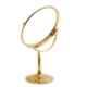 Dolphy 20cm Stainless Steel Gold 5X Magnification Tabletop Shaving & Makeup Vanity Mirror, DMMR0019