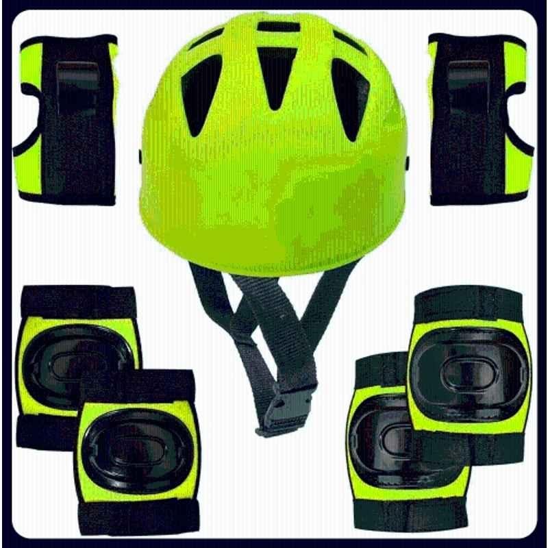 STYRKR Green Skating Kit for Kids (5-12 Years) | Cycling Safety Kit | Knee, Elbow, Skating KitKIT-267