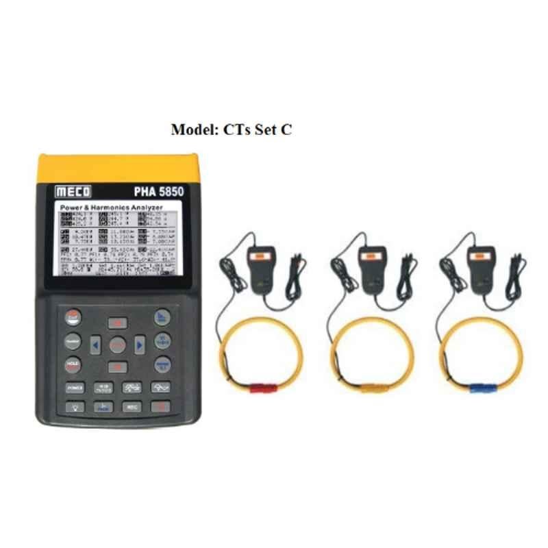 Buy Meco 140mA Plastic Clamp Meters with 3 Pcs Current Clamps, PHA 5850