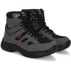 Ozarro Genuine Leather Steel Toe Grey Safety Shoes, S4450, Size: 11
