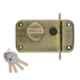 Godrej 6079 Ultra XL+ Rim Deadbolt 1 CK Antique Brass Door Lock with 4 Keys