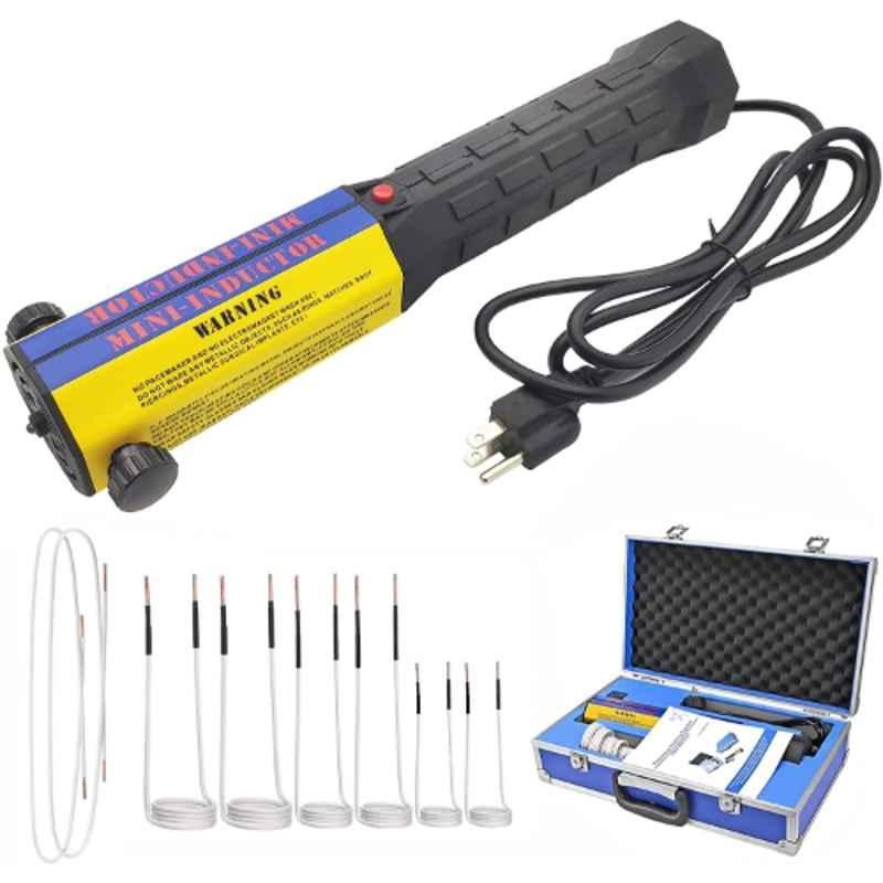 Voltz IH 1000W 220V Electromagnetic Flameless Induction Heater Tool with 8 Coils, Handheld Bolt Removal Rusty Screw Remover Set