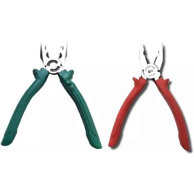 Sky Blue 2 Pcs 7.8 inch Lineman Plier Combo, SBE_PLIER_COMBO_MOD_01232