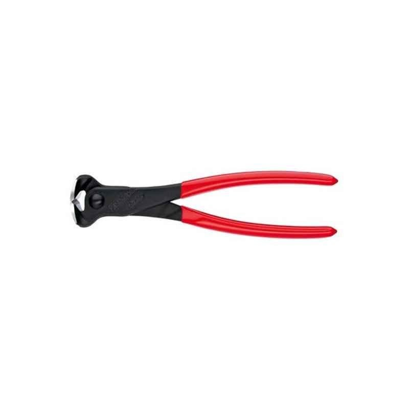 Knipex 8 inch Steel Black, Red, Silver End Cutting Nipper, 68 01 200