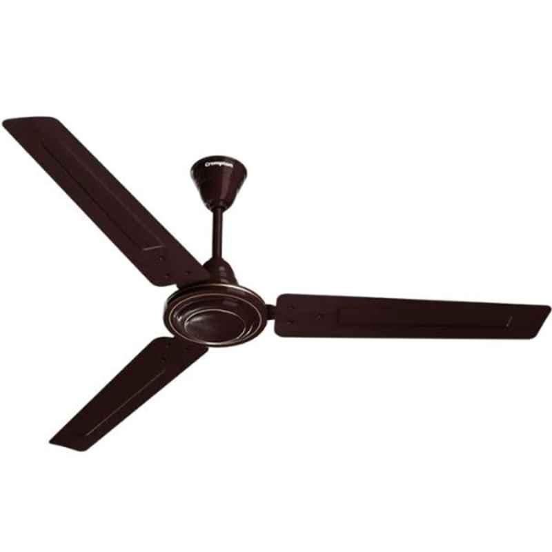 Crompton Ariya Briz 52W 380rpm Brown 3 Blade Ceiling Fan, CFSBARY48BRN1S, Sweep: 1200 mm