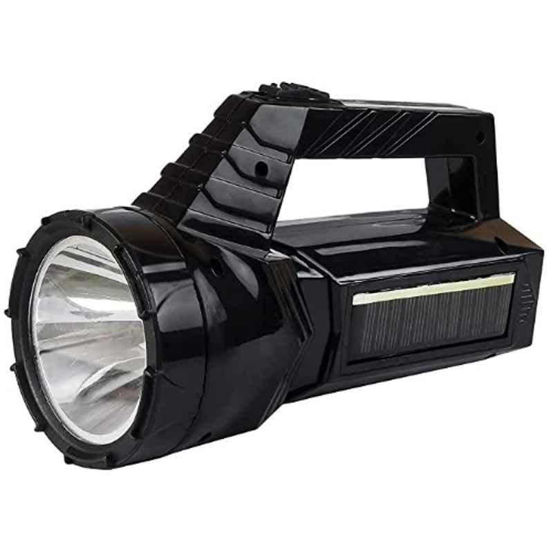 Globex 3W LED Flashlight Multi-Functional Portable Rechargeable Solar Torch
