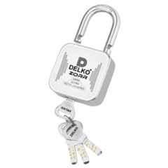 DELKO Zorr 60mm 12 Lever Square Padlock with 4 Keys, DPZ-0302 (Pack of 6)