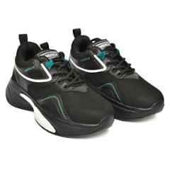 Ambrick 60WH Mesh Black & White Steel Toe Industrial Safety Shoes with Air Mix Sole for Men, Size: 9