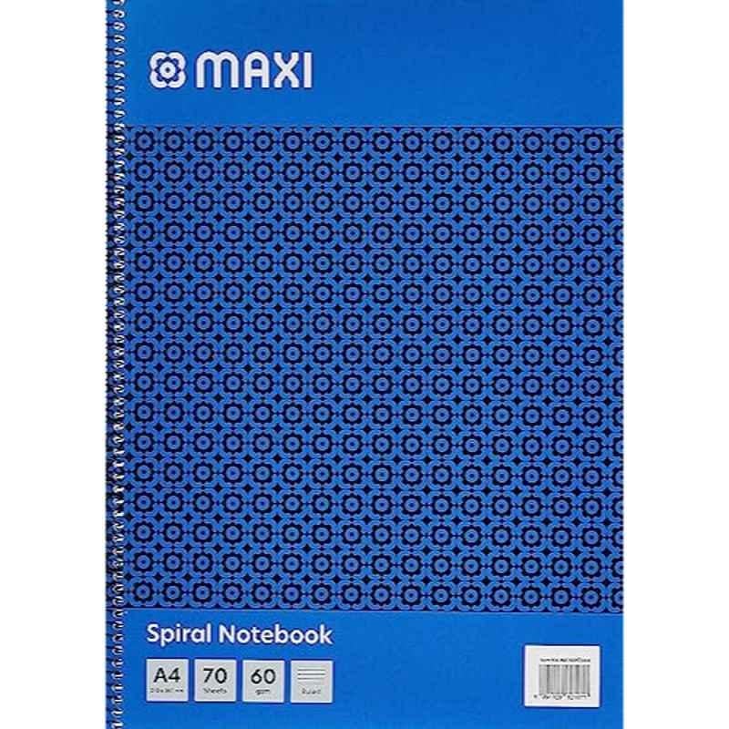 Maxi A4 70 Sheets Side Spiral Notebook