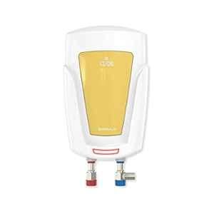 Polycab Emerald 3 Litre 3000W White & Sand Yellow Instant Water Heater, HWHINST022M