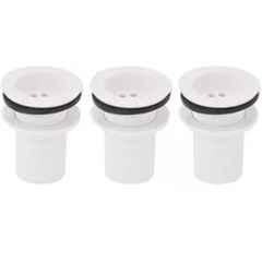 Senkiddpro PVC White Centerset Installation Full Threaded Waste Coupling (Pack of 3)
