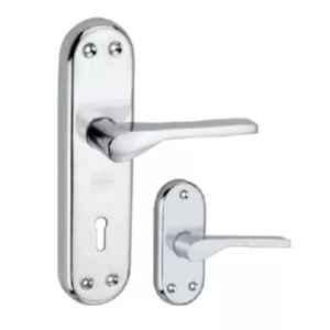 Harrison AK47 55mm Mild Steel BCP Finish Mortise Handle Set with Baby Latch, 21691