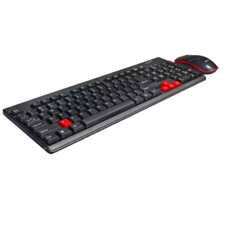 Zebion G2200 1000dpi Black Wireless Keyboard Mouse Combo with 1 Year Warrenty