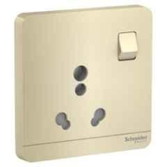 Schneider Electric Avataron 16A 3 Pole Polycarbonate Wine Gold Socket Switch, E8315_16_WG, (Pack of 5)