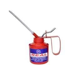 Real Stf Steel Wesco Type Oil Can with 1/2 Pint Rigid Spout