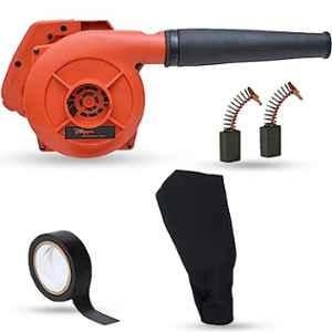Hillgrove 800W Plastic Red Electric Air Blower with Carbon Brushes & Electrical Tape, HGCM1076