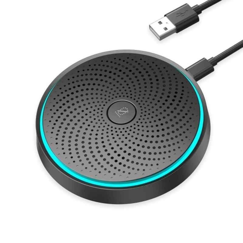 The AutoStory OSM09-Plus 88dB 16000Hz USB-C Conference Room Microphone with Plug-Play, Mute Button & LED Ring
