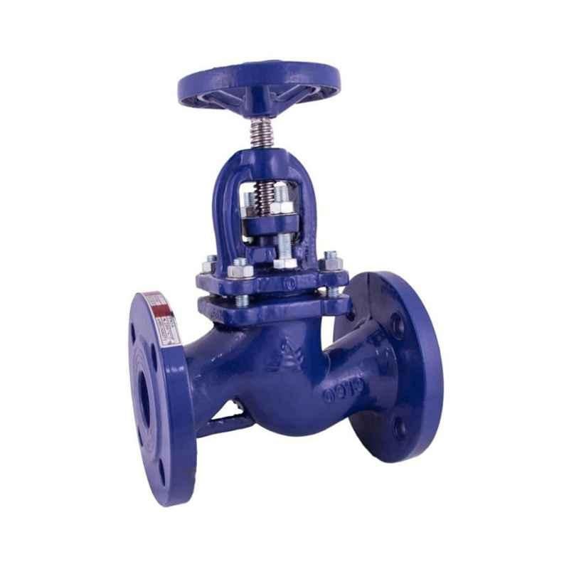 AMS Valves 5 inch Ductile Iron PN16 Hand Wheel Operated Globe Valve, AMSDIGBPN16125