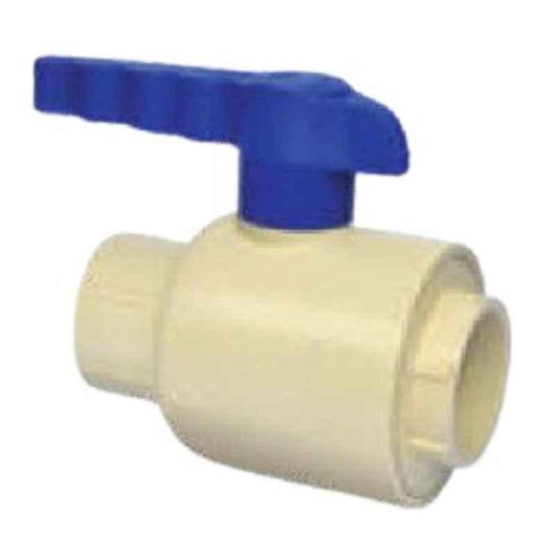 Supreme 20mm CPVC Off White Ball Valve, NC1P1BVLT02I