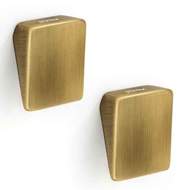 Plantex Knobs for Drawers/Square Drawer Knobs for Cabinets/Pull-Push Knobs for Kitchen/Bedroom Drawer (Pack of 2) SH-331, Antique Brass