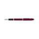 Cross Century II Black Ink Translucent Plum Lacquer Finish Fountain Pen with 2 Pcs Black Pen Cartridges Set, AT0086-114FS