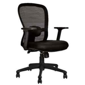 Shradha 22x22x43 inch Black Medium Back Office Chair