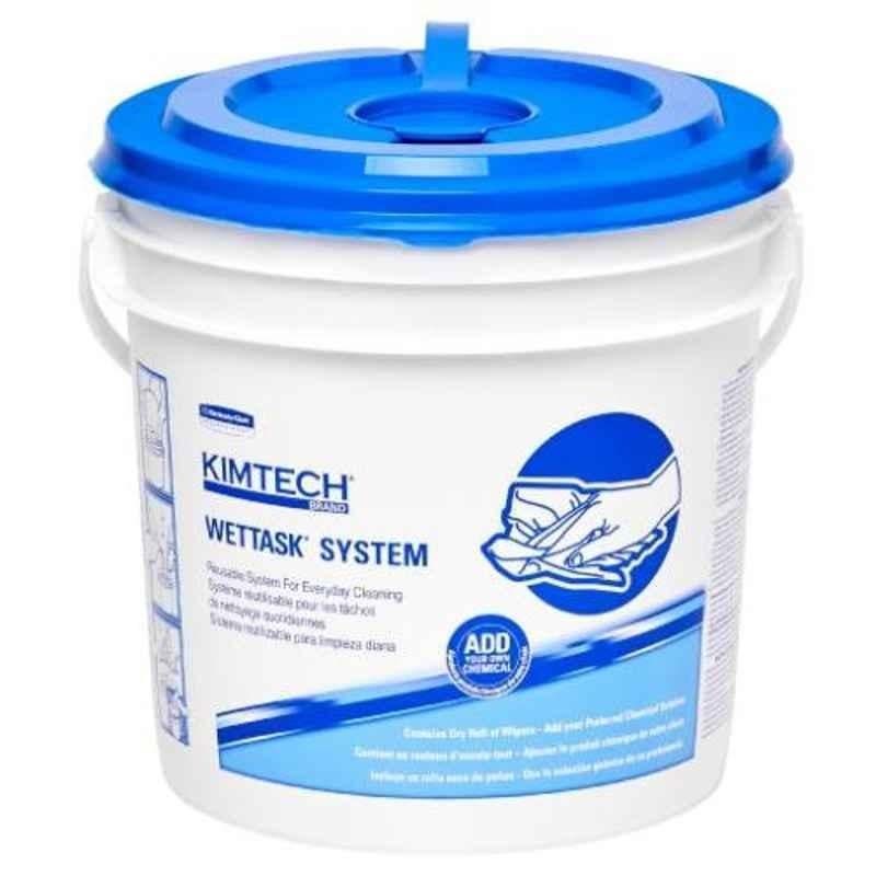 Kimtech 60 Sheets 31.5x30.5cm Sanitizing Wipes Roll with Bucket, 30914 (Pack of 6)