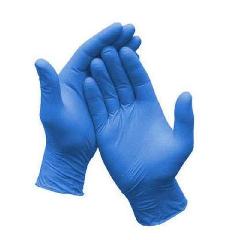 Bluekites 100 Pcs Medium Blue Nitrile Gloves Box