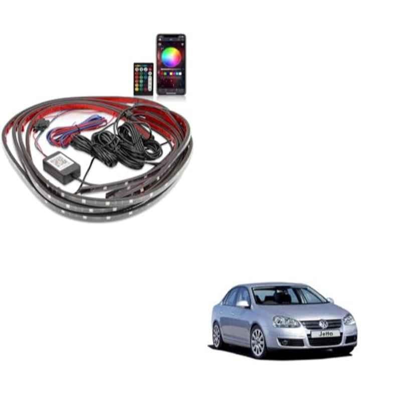 Kozdiko 12V Car Underbody Multicolor LED Strip Light Set with Wireless Remote for Volkswagen Old Jetta