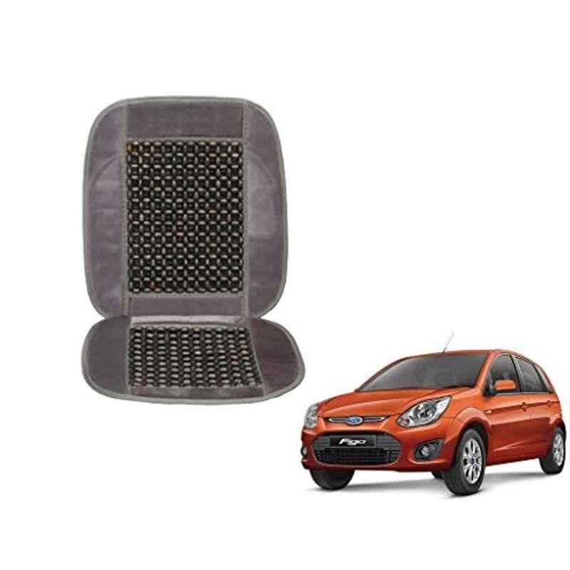 Kozdiko Wooden Beads Car Seat Cushion with Velvet Border for Ford Figo