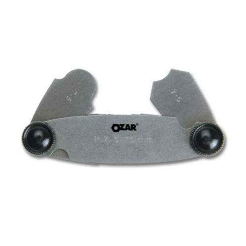 Ozar 15.5-25mm 30 Leaves Stainless Steel Radius Gauge, AGR-6060