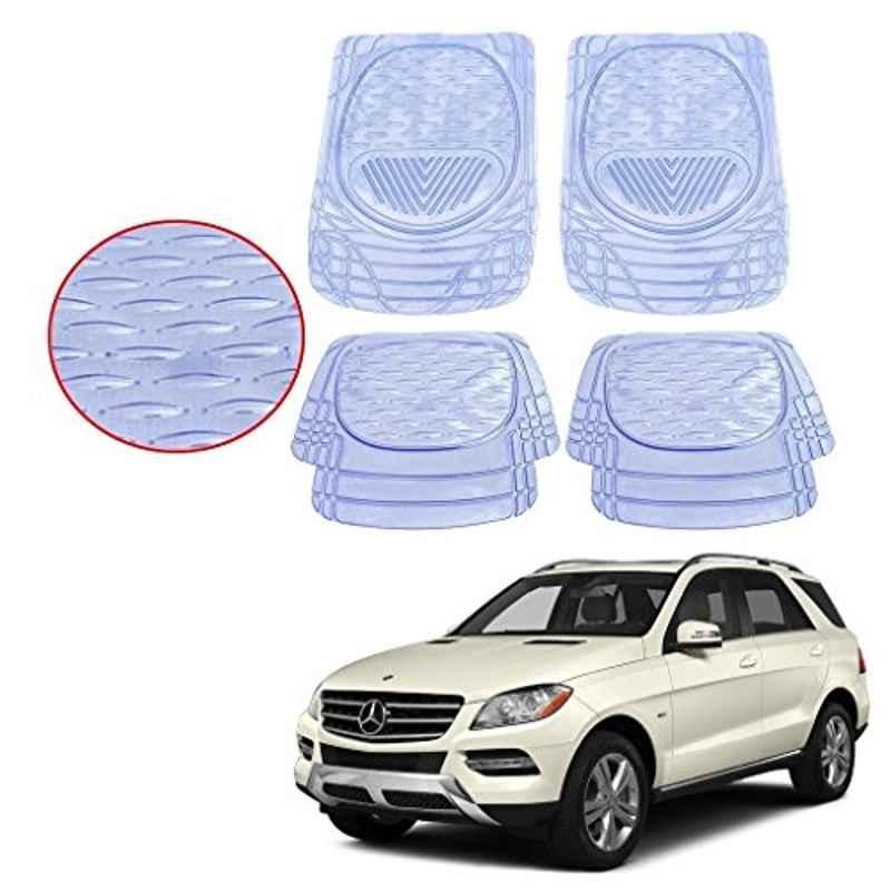 Kozdiko 4 Pcs 6204 PVC & Rubber Clear Car Foot Mat Set for Mercedes Benz GLC-Class