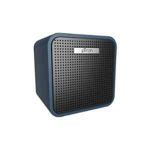 pTron Musicbot Cube 3W 2600mAh Blue Portable Alexa Built-In Smart Speaker with Noise Reduction, Echo Cancellation & Aux Support