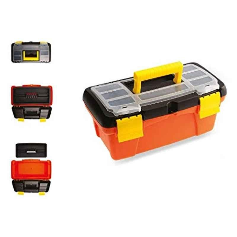Clarke Plastic Tool Box, Yellow-16 Inch