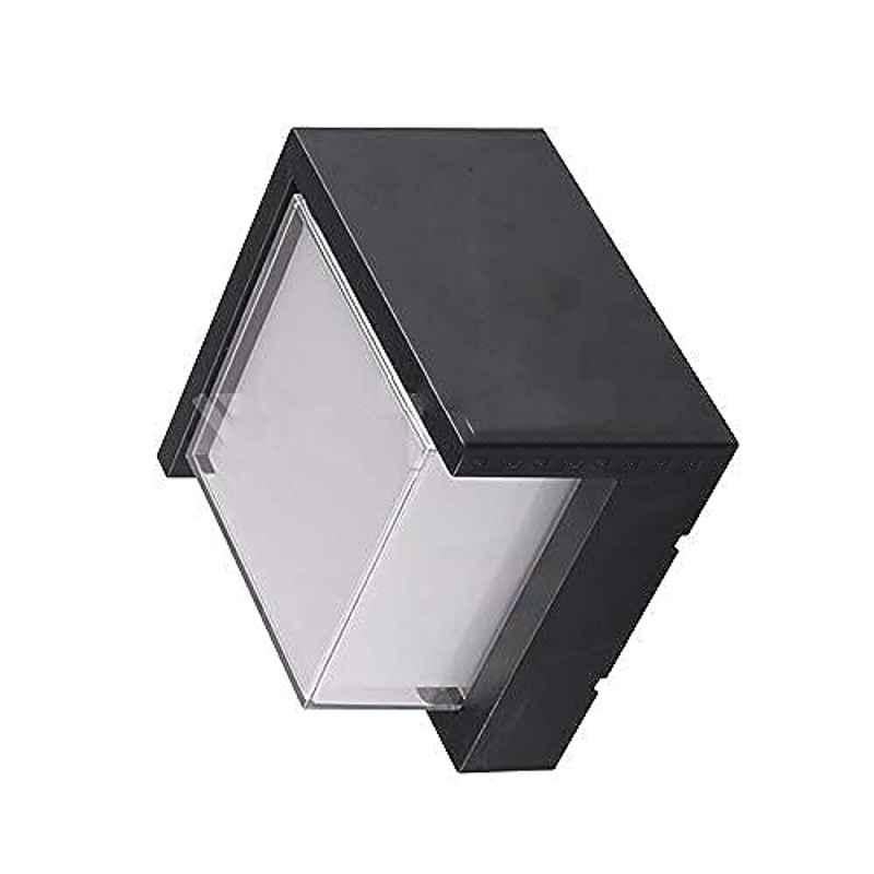 V-TAC 12W 220-240V Black Polycarbonate Square LED Wall Light, VT-827