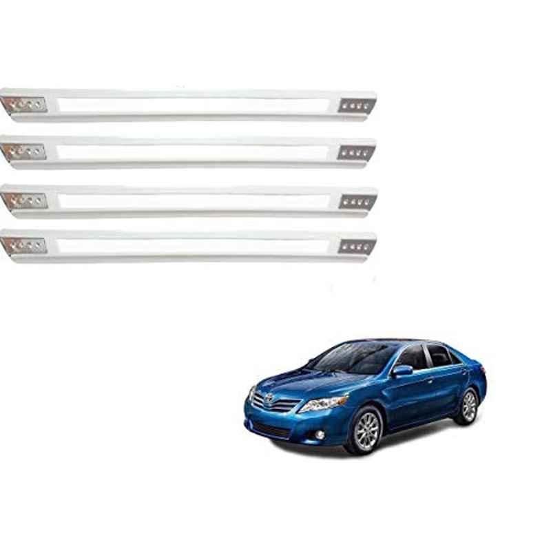 Kozdiko 4 Pcs Designer White Dotted Bumper Protector Set for Toyota Camry