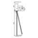 Jaquar Fonte 95mm Antique Copper Single Lever Basin Mixer without Popup Waste, FON-ACR-40023B