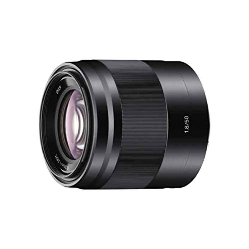 Sony SEL50F18 50mm F1.8 OSS APS-C E Mount Prime Camera Lens for Portrait Photography, SEL50F18/BC SYX