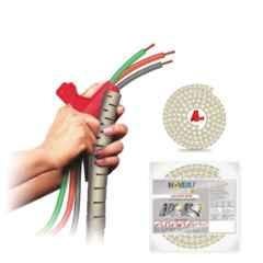 Noveau Safe-T-1ST 16mm 1.5mm Virgin HDPE Ivory Cable Zipper, NSFZ16IY0105 (Pack of 2)