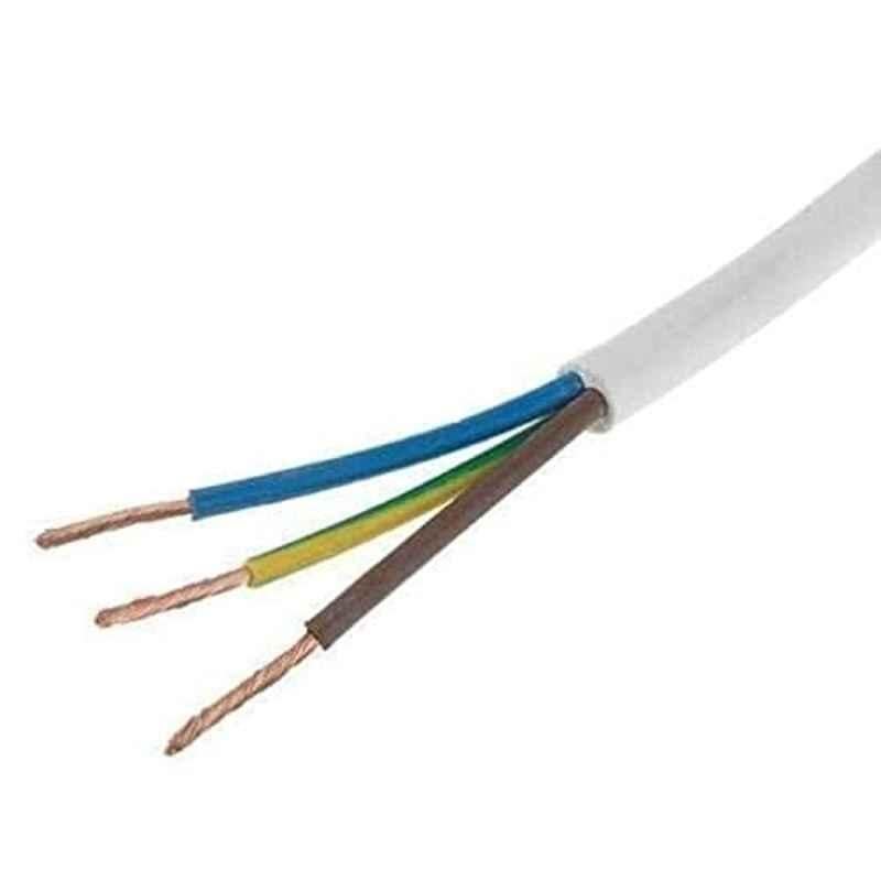 1.5mmx10m 3 Core Copper White Extension Wire
