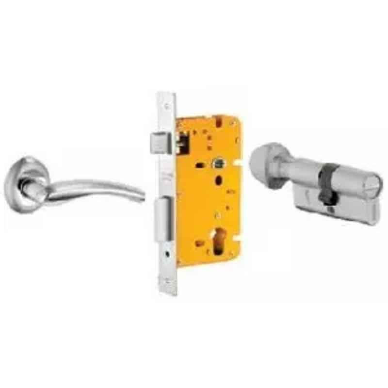Dorset ML Series Onix 70mm Stainless Steel Door Handle Lock Set with Coin & Knob, ML ON OR (Pack of 2)