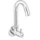 Prestige Dove Brass Chrome Finish Sink Cock with Wall Flange (Pack of 2)