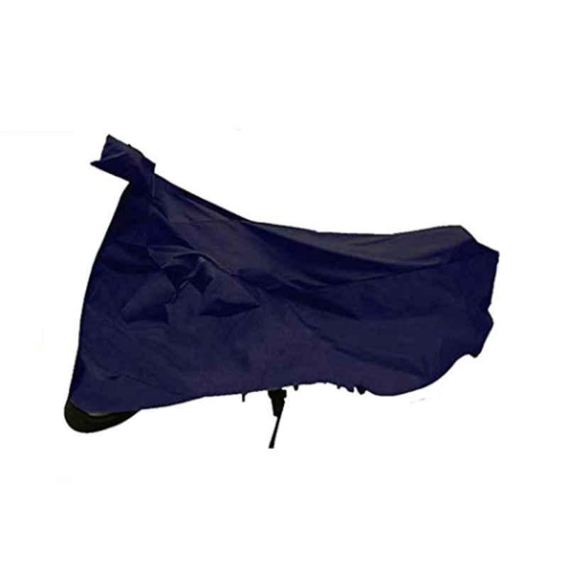 Riderscart Polyester Blue Waterproof Two Wheeler Body Cover with Storage Bag for Bajaj Platina 110 H Gear Disc BS6