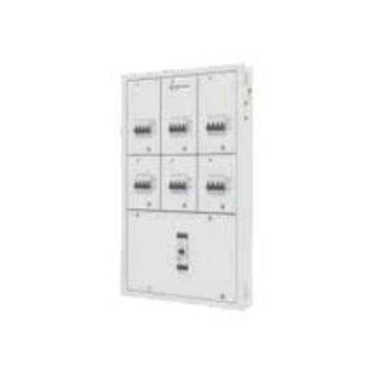 L&T 8 Ways Metal Door IP43 TPN Phase Segregated Distribution Board, DBPGL008DD
