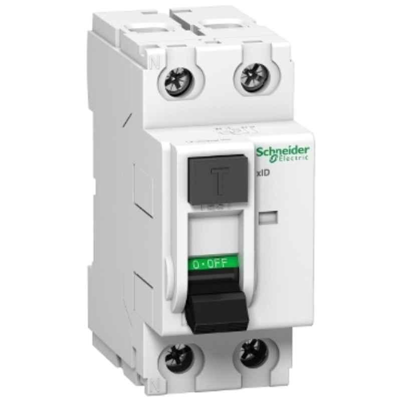 Schneider Electric Acti9 xID 25A 100mA Double Pole RCB, A9N16203