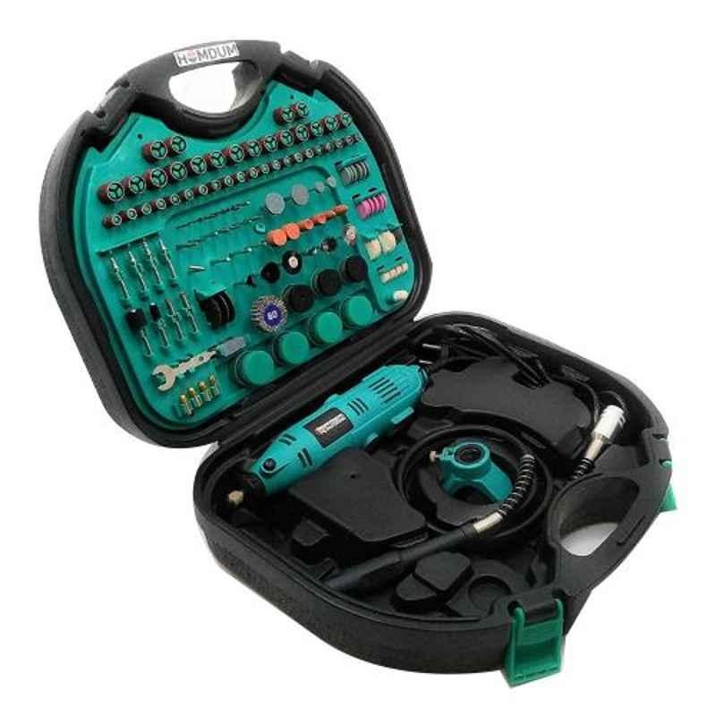 Homdum Green & Black Multifunctional Mini Rotary Die Grinder Kit with 252 Pcs Accessories